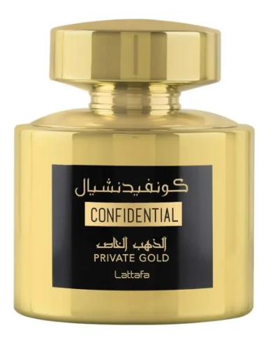 LAT-CONPRI-100_3 Lattafa Confidential Private Gold EDP 100ml